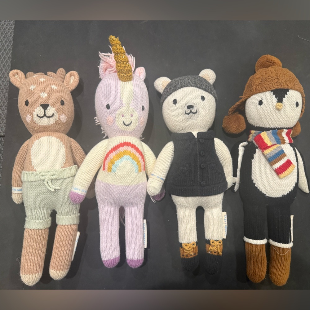 Set of 4 Cuddle + Kind 13’ Dolls